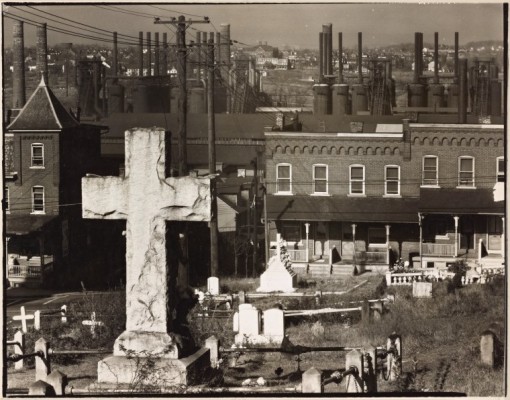 Bethlehem Graveyard and Steel Mill. Pennsylvania. By Evans, Walker (1935)