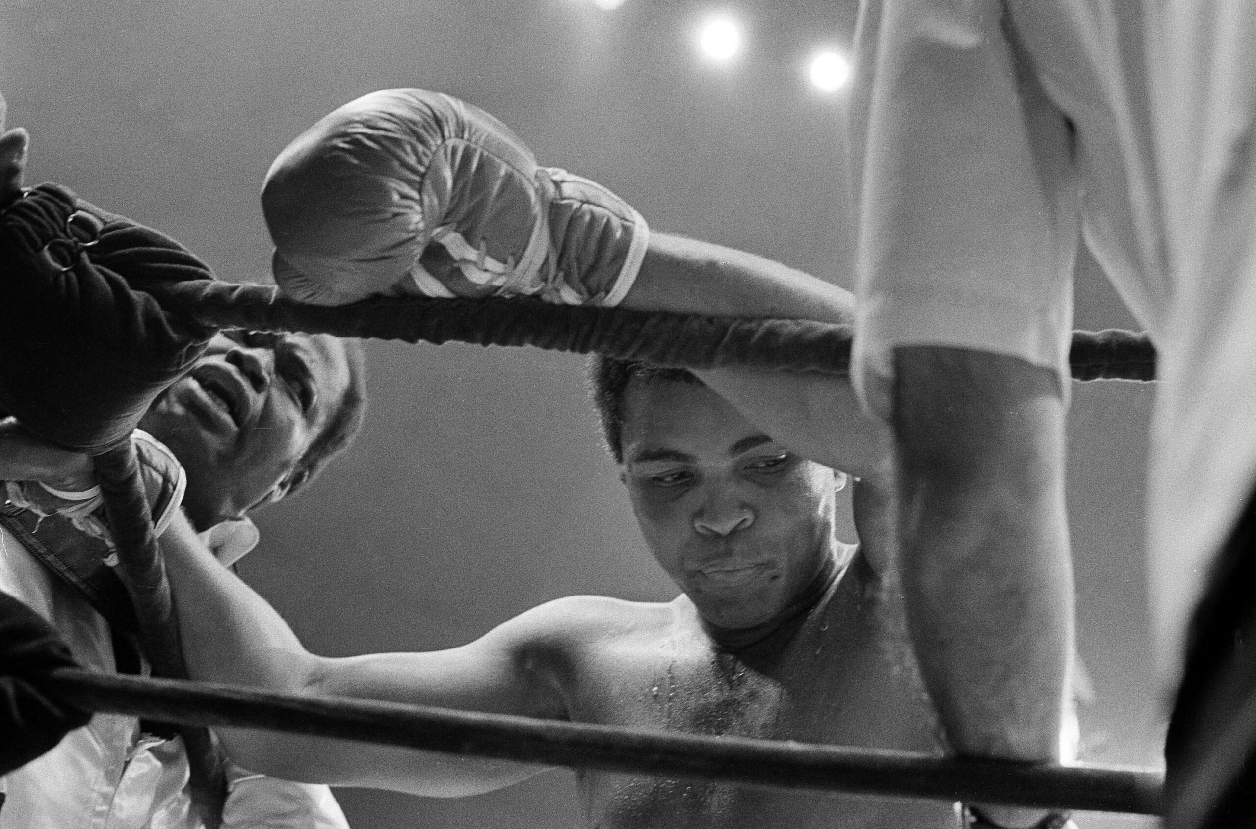 Muhammad Ali bei der Titelverteidigung 